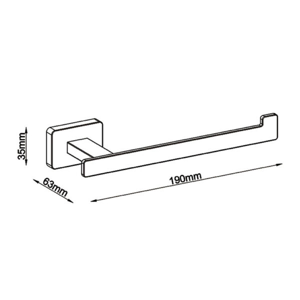 Pack Accesorios Baño de acabado blanco mate de acero inoxidable - Imagen 7