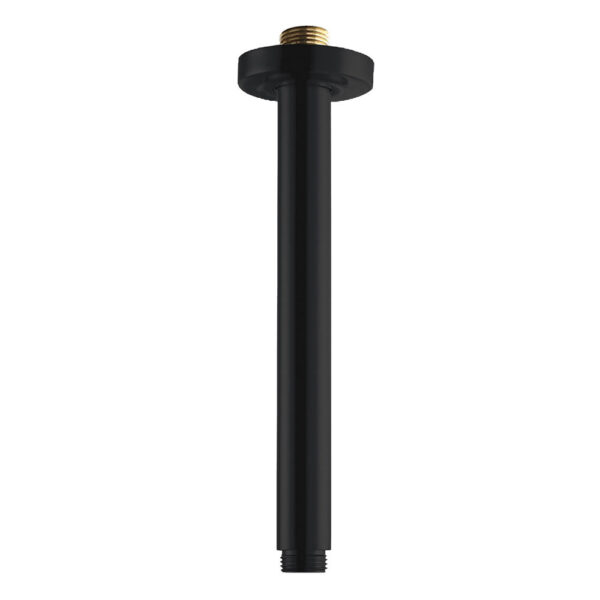 Soporte Brazo De Ducha de 20 cm techo redondo acabado cromo brillo de latón