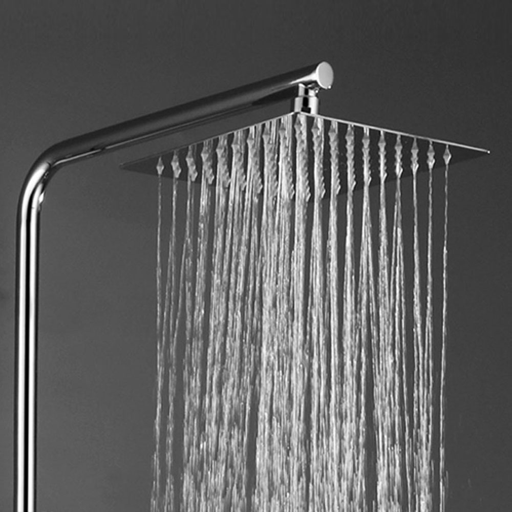 Columna de ducha SIN GRIFERÍA extralarga extensible de 100 a 150 cm. Se  conecta a grifos de ducha estandar. Incluye desviador