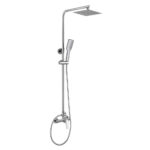 Columna De Ducha de 79-125 cm SIOUX cuadrada acabado cromo brillo de latón
