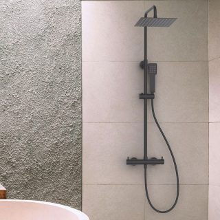 Columna De Ducha de GUN acabado gun metal mate de latón