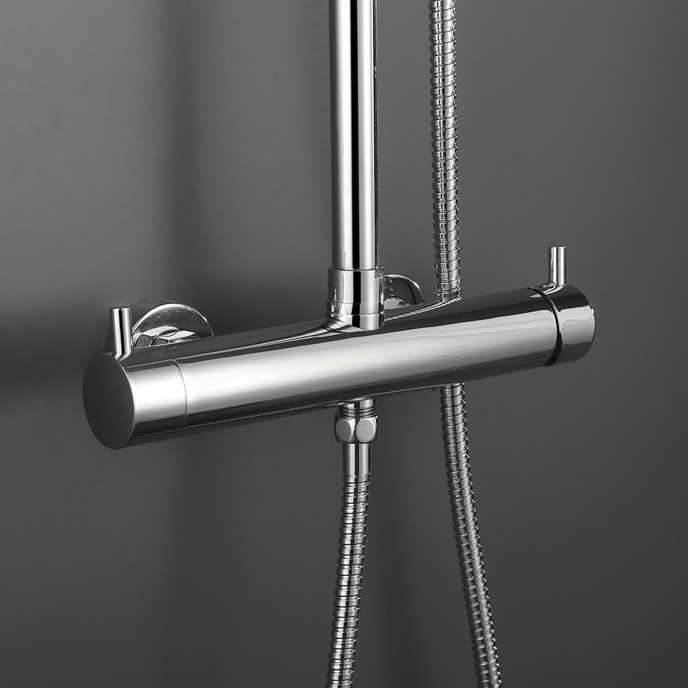 Columna De Ducha de RAPID monomando acabado cromado brillo de latón - Imagen 4