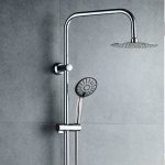 Columna De Ducha de RAPID monomando acabado cromado brillo de latón