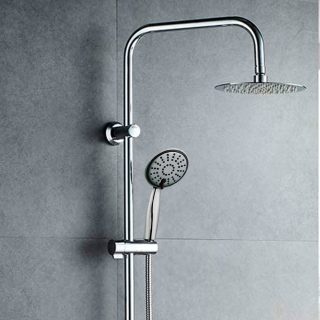 Columna De Ducha de RAPID monomando acabado cromado brillo de latón