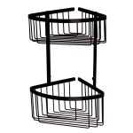 Portagel doble NOIR esquina acabado NEGRO mate fabricado en aluminio