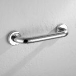 Asa De Seguridad de 40 cm LISA acabado cromo brillo de acero inoxidable