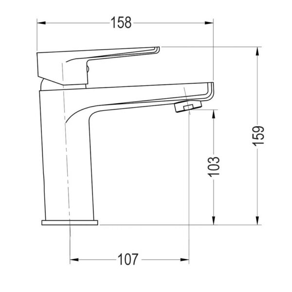 Grifo De Lavabo de ASTORIA acabado cromo brillo de latón - Imagen 5