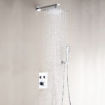 Grifo De Ducha Empotrada de PULSAR equipo de pared acabado cromo brillo de latón