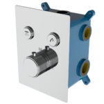 Grifo De Ducha Empotrada de PULSAR solo grifo acabado cromo brillo de latón