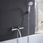 Grifo De Bañera de BONN con equipo de ducha acabado cromo brillo de latón