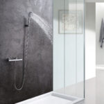 Grifo De Ducha de PARIS con manetas de latón acabado cromo brillo de latón