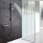 Grifo De Ducha de PARIS con manetas de latón acabado cromo brillo de latón