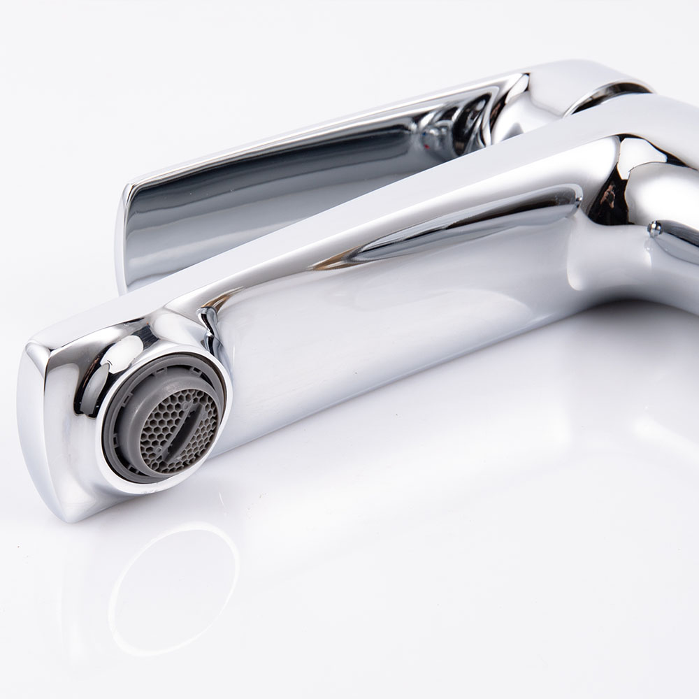 Grifo De Lavabo de TREND alto acabado cromo brillo de latón - Imagen 4