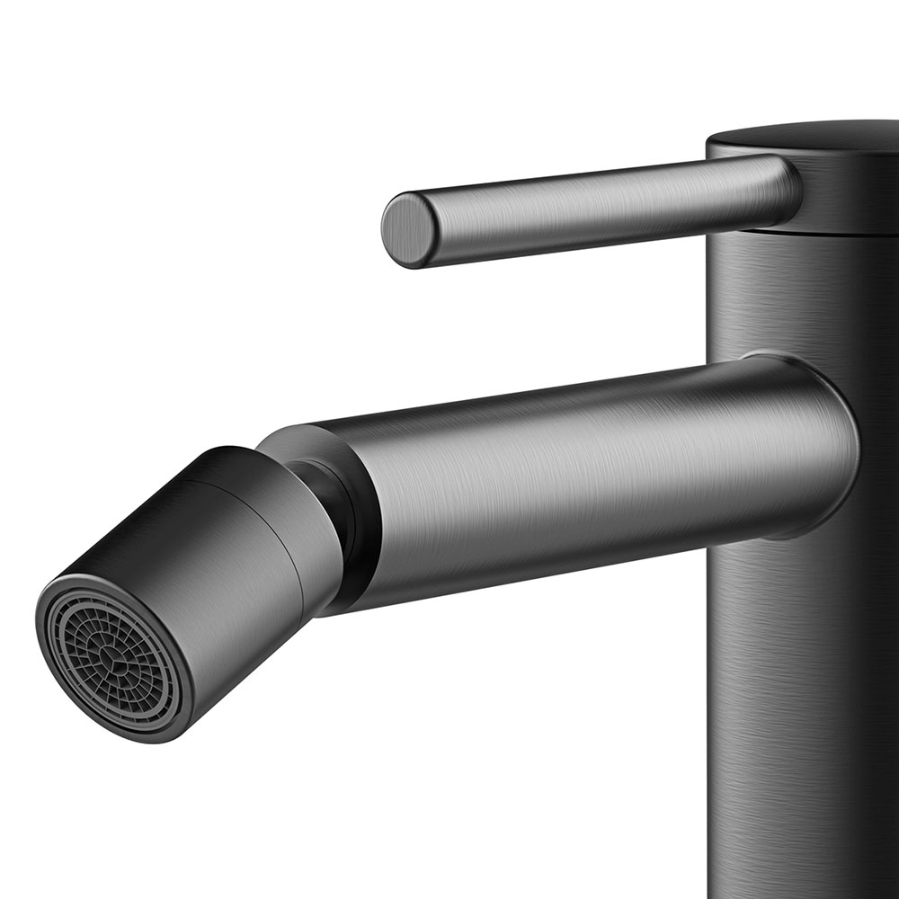 Grifo De Bidet de GUN bidet acabado gun metal mate de latón - Imagen 2