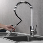 Grifo De Fregadero de BROOK extraible acabado cromo brillo de latón