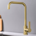 Grifo De Fregadero de GOLDEN acabado oro cepillado de latón