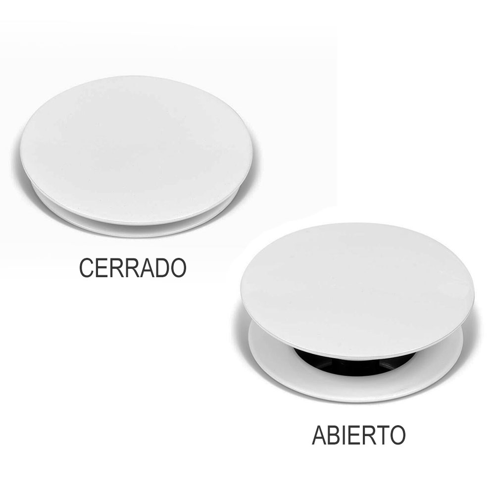 Desagüe para Lavabo - Válvula Universal de Clic Clac - Color Blanco Brillo