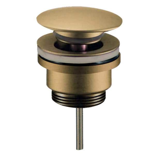 Válvula De Desague de CLIC CLAC PUSH-UP lavabo bidet acabado oro cepillado de latón