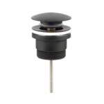 Válvula De Desague de CLIC CLAC PUSH-UP lavabo bidet acabado gun metal mate de latón