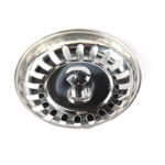 Tapón De Fregadero de acabado cromo brillo de acero inoxidable