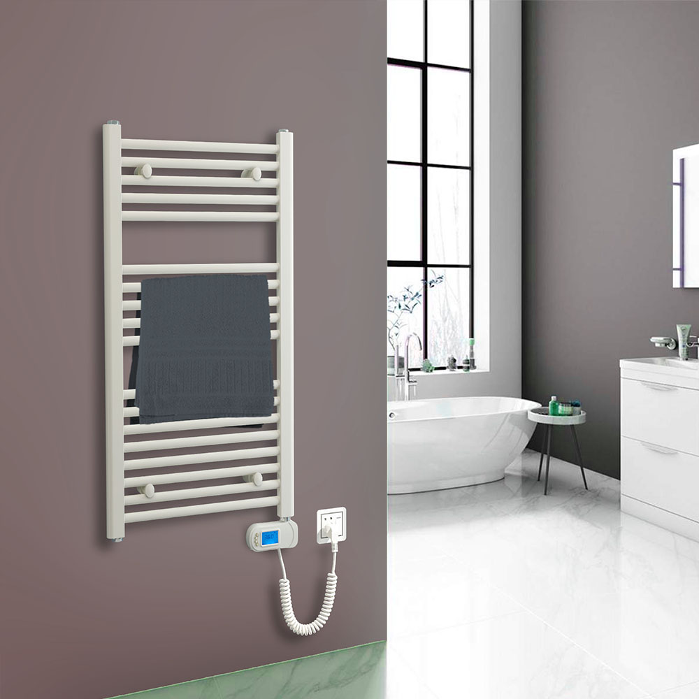 Toallero eléctrico baño blanco 1226x500 750W Cabel — Rehabilitaweb