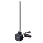 Termostato Wifi con Resistencia de 600W redondo para secatoallas eléctrico acabado negro mate fabricado en ABS