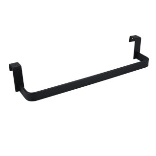 Toallero sin taladros de 29 cm acabado negro mate fabricado en acero inoxidable