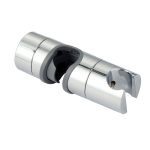 Soporte deslizante de barra de ducha acabado CROMO brillo fabricado en ABS