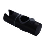 Soporte Para Mango De Ducha de para barra de ducha redondo acabado negro mate de ABS