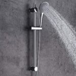 Barra De Ducha de 65,5 cm TRENTO con equipo acabado cromo brillo de latón