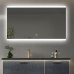 Espejo Led DOVLE 25W rectangular de 80 cm x 60 cm espejo 6000K