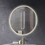 Espejo Led AURUM 24W redondo de 80 cm espejo Tº variable