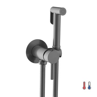 Grifo Wc de HIDROESCOBILLA acabado GUN METAL de latón