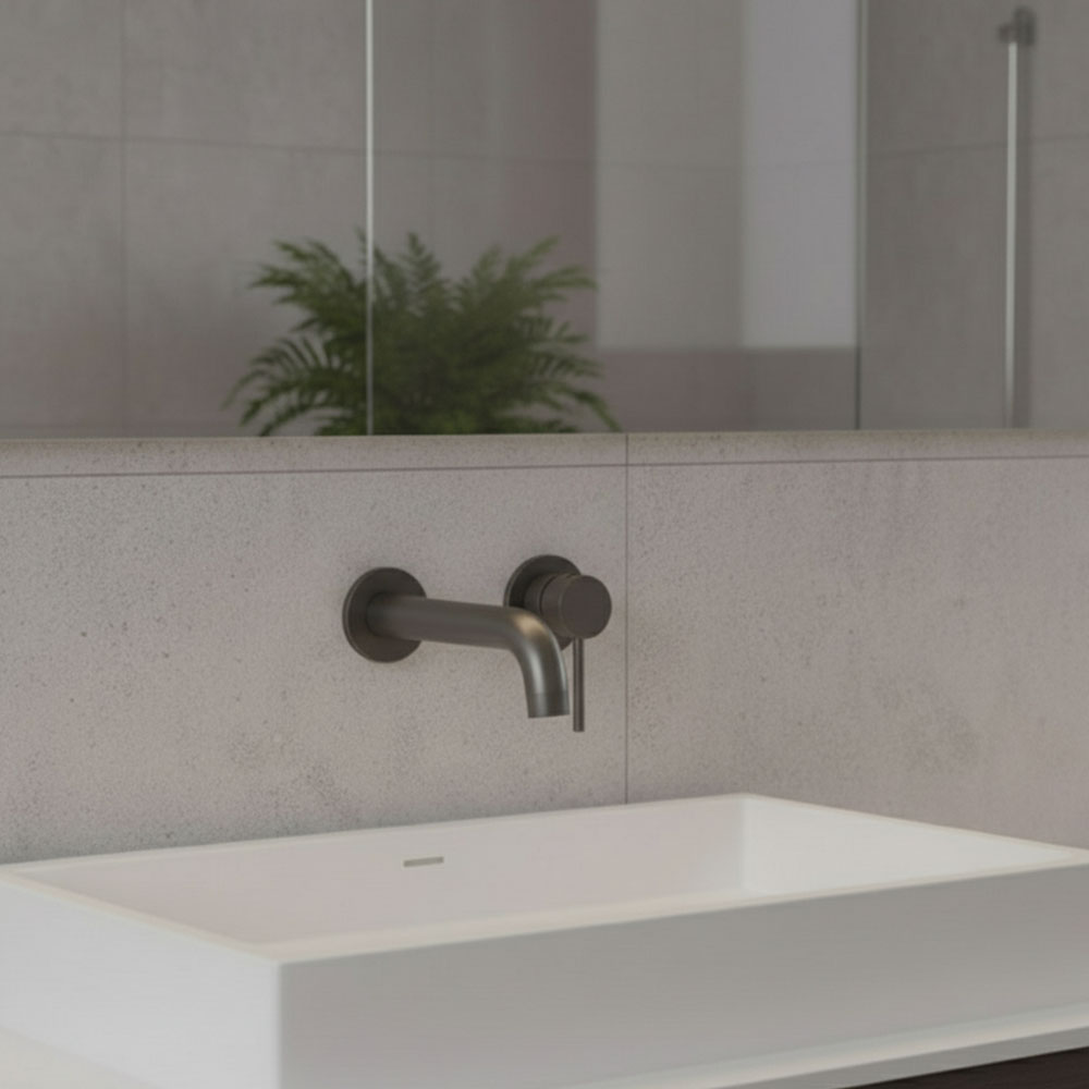 Grifo De Lavabo Empotrado GUN METAL - Imagen 8