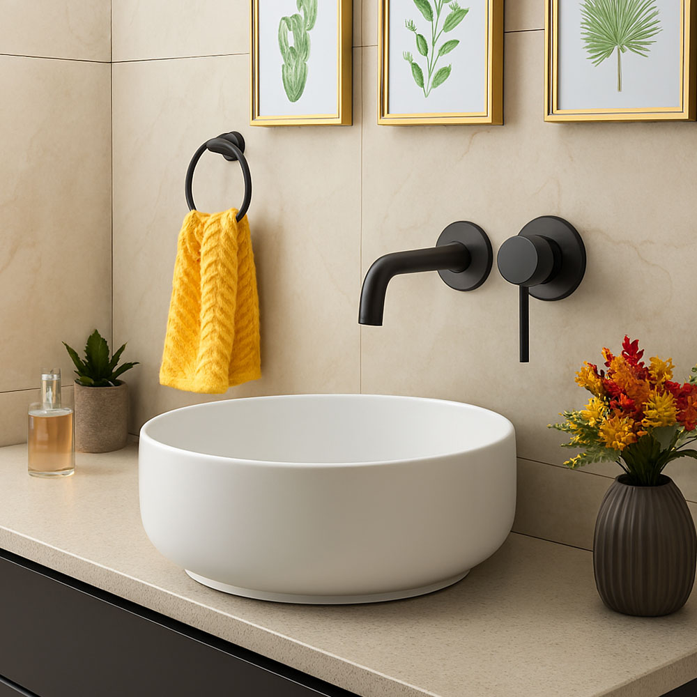 Grifo De Lavabo Empotrado GUN METAL - Imagen 5