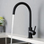 Grifo De Fregadero de AZABACHE acabado negro mate de latón