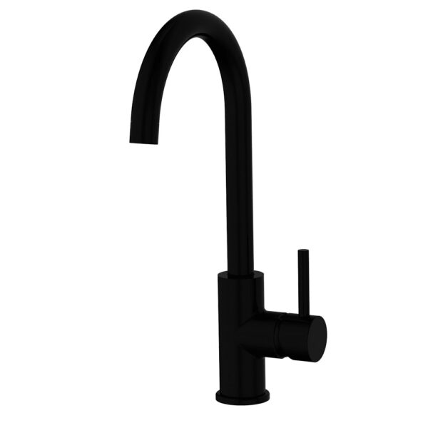 Grifo De Fregadero de AZABACHE acabado negro mate de latón - Imagen 3