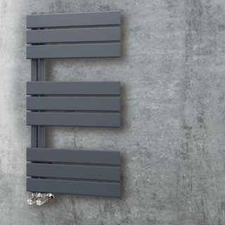 Secatoallas Radiador circuito calefacción de 90 cm x 50 cm ETNA acabado grafito antracita mate fabricado en acero