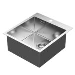 Fregadero de SOLAPA fregadero acabado cepillado cepillado de acero inoxidable